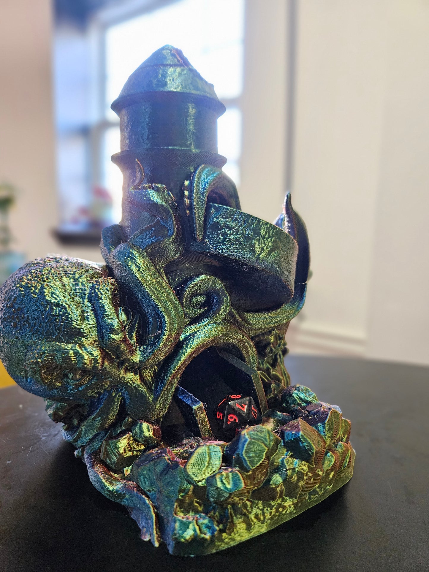 3D Printed Kraken Dice Tower