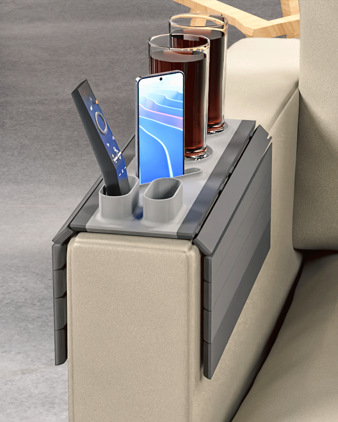 Gadgets on the Sofa - Couch Arm Trays
